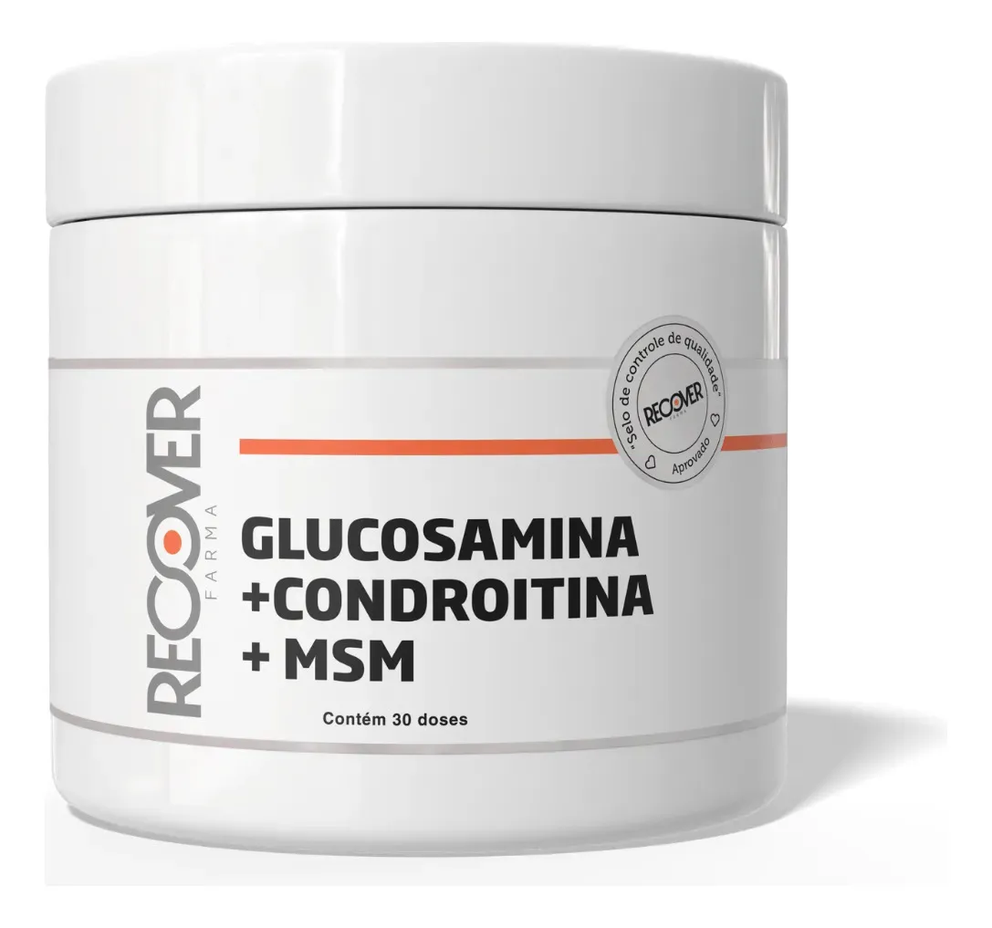 Glucosamina 1500mg + Condroitina 1200mg + MSM 600mg Recover 30 Doses