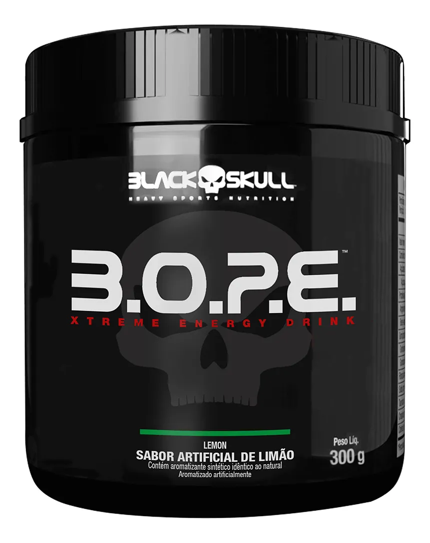 Pré-Treino B.O.P.E 300g Limão Black Skull