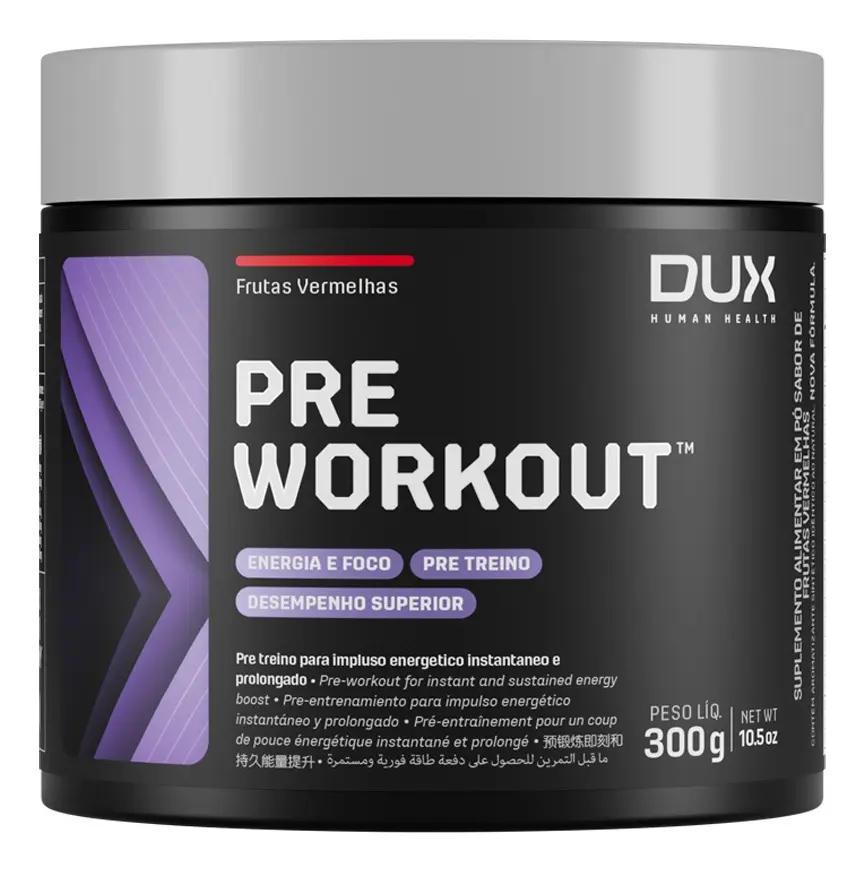 Pré-Treino Dux Nutrition 300g Frutas Vermelhas