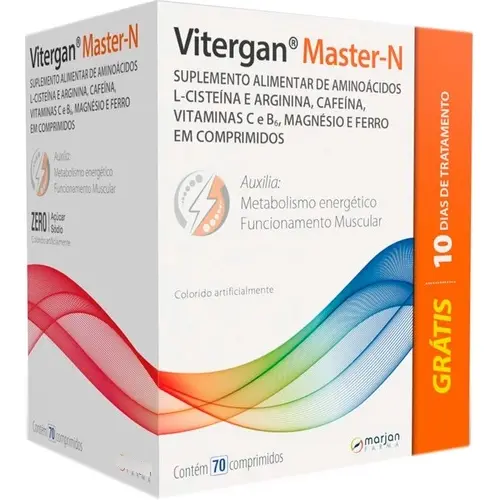 Vitergan Master-N 70 Comprimidos Vitaminas e Minerais Marjan