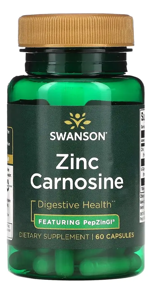 Zinco Carnosina PepZin GI 37,5mg 60 Cápsulas Swanson